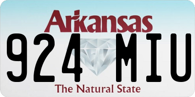 AR license plate 924MIU