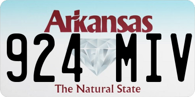 AR license plate 924MIV
