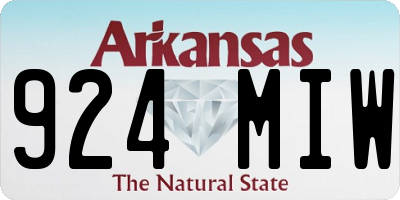 AR license plate 924MIW