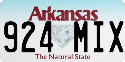 AR license plate 924MIX