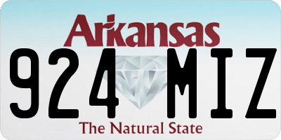 AR license plate 924MIZ