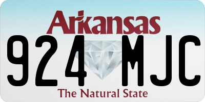 AR license plate 924MJC