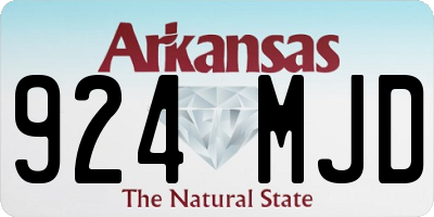 AR license plate 924MJD