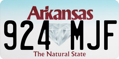 AR license plate 924MJF