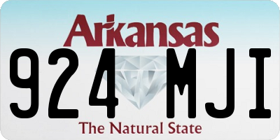 AR license plate 924MJI