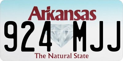 AR license plate 924MJJ