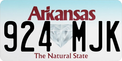 AR license plate 924MJK