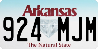 AR license plate 924MJM