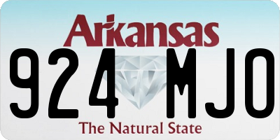 AR license plate 924MJO