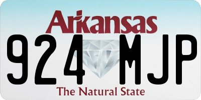 AR license plate 924MJP