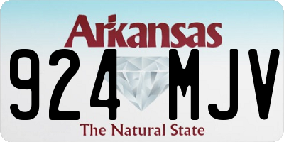 AR license plate 924MJV