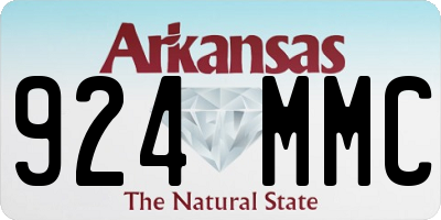 AR license plate 924MMC