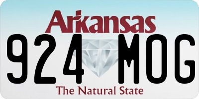 AR license plate 924MOG