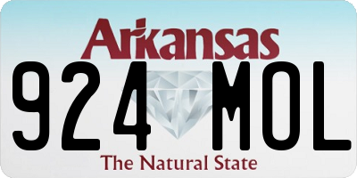 AR license plate 924MOL