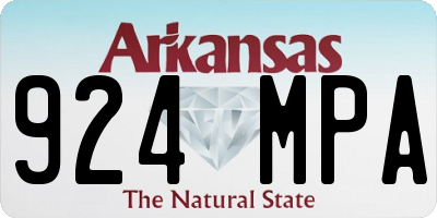 AR license plate 924MPA
