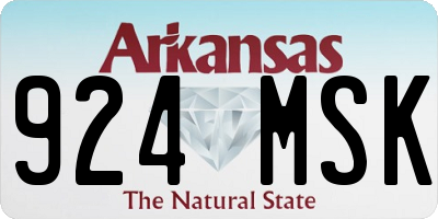 AR license plate 924MSK