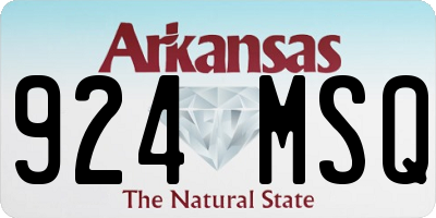 AR license plate 924MSQ