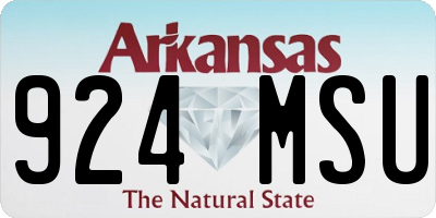 AR license plate 924MSU