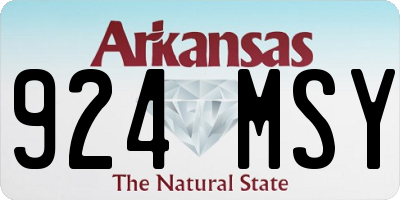 AR license plate 924MSY