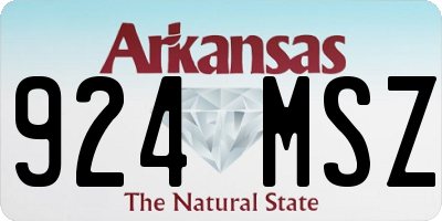 AR license plate 924MSZ
