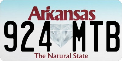 AR license plate 924MTB