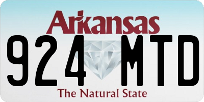 AR license plate 924MTD