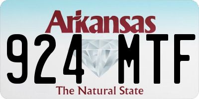 AR license plate 924MTF