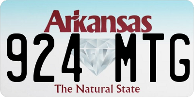 AR license plate 924MTG