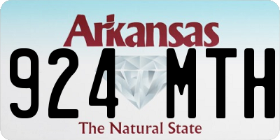 AR license plate 924MTH