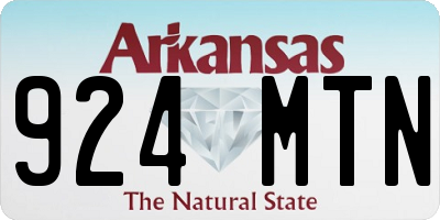 AR license plate 924MTN