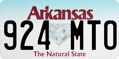 AR license plate 924MTO