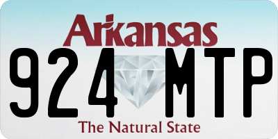 AR license plate 924MTP