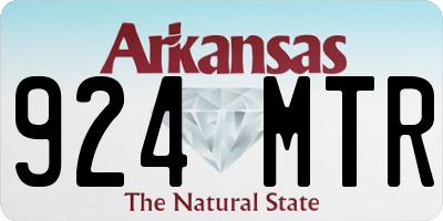 AR license plate 924MTR