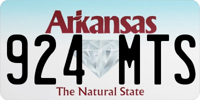 AR license plate 924MTS