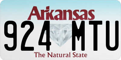 AR license plate 924MTU