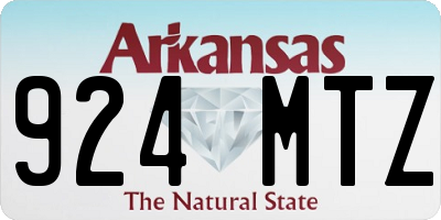 AR license plate 924MTZ