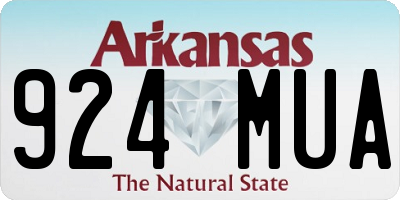 AR license plate 924MUA