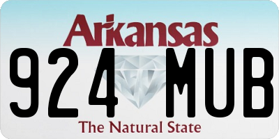 AR license plate 924MUB