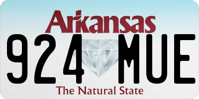 AR license plate 924MUE