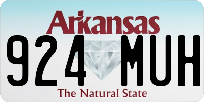 AR license plate 924MUH