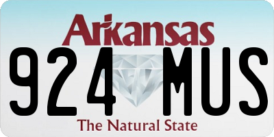 AR license plate 924MUS