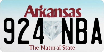 AR license plate 924NBA