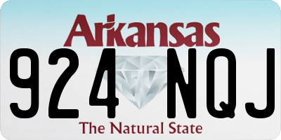 AR license plate 924NQJ