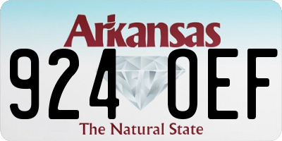 AR license plate 924OEF