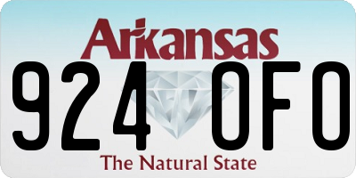 AR license plate 924OFO