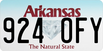 AR license plate 924OFY