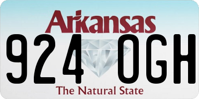AR license plate 924OGH