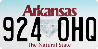 AR license plate 924OHQ