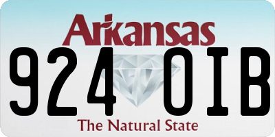 AR license plate 924OIB