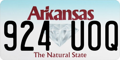 AR license plate 924UOQ